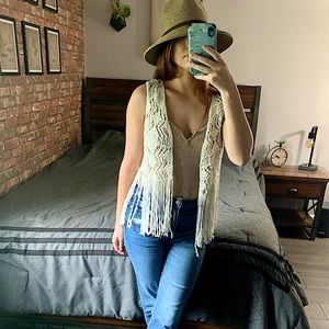 Forever 21 Boho Fringe Vest